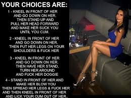 Femdom power captions - She rules your world