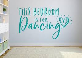 Dance Wall Decal Dance Decor Girls Room Ballet Wall Decal Etsy Dance Wall Decal Dance Bedroom Girls Wall Decor