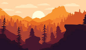 How many landscape illustrators are there in the world? Flat Art Landscape Adobeillustrator