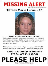Tiffany Marie Lucas 16 Fort Myers Shores Fl The Lee County Sheriff S Office Is Looking For A Missing 16 Year Old Fro Missing Persons Amber Alert Awareness