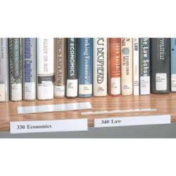 Porte-étiquettes pour signalétique en bibliothèque médiathèque