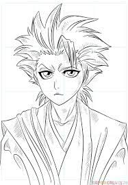 How To Draw Toshiro Hitsugaya Step By Step Drawing Tutorials Bleach Drawing Drawing Tutorial Manga Drawing