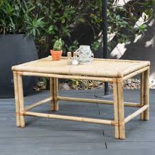 Mélange parfait entre modernité et matériaux durables. Table Basse Rectangulaire En Bambou Naturel Taman Decoclico