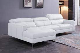 Luxe et style avec un canapé en cuir blanc avec. Canape D Angle De Luxe 5 Places Argo Blanc Angle Gauche Mobilier Prive