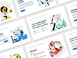 Web Illustrations Set Keynote Design Website Banner Design Web Design Projects