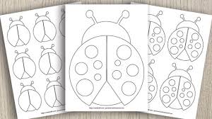 We love all things ladybugs, so after completing our own ladybug rock craft, we decided to try some others. 9 Free Printable Ladybug Templates Cute For Coloring Crafts The Artisan Life