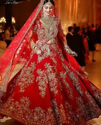 Beautiful Bride Indian Bridal Dress Indian Bridal Outfits Bridal Lehenga Red
