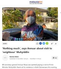 Bekas timbalan perdana menteri, tan sri muhyiddin yassin hari ini mengadakan sidang media khas di kediamannya, sehari selepas pengumuman rombakan kabinet. Nice Watch Annuar How Much Did It Set You Back Were You Like Ku Nan Another Outstanding Businessman Before You Became An Mp Laptrinhx News