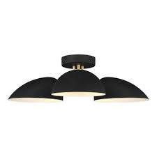 Flush mount light fixtures attach directly to the cei. Minimalist Black Flush Mount Lights Lighting The Home Depot