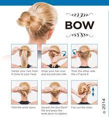We have compiled a collection of hairstyles that look amazing and are ideal for prom. Printable Instructions For The Bow Bun Using Bun Barz By Pony O Uniquely Ours Pony O Big Hair Dont Care Hair Bow Bun