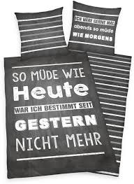 Beliebt sind im jugendzimmer poster, fotos und persönliche erinnerungsstücke. Jugendbettwasche Mude Herding Young Collection Mit Spruch Online Kaufen Otto