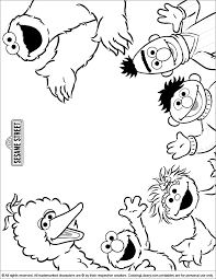 Coloring pages are fun and can help kids develop important skills. Sesame Street Colouring Page Coloring Library