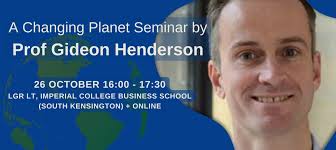 A Changing Planet Seminar by Gideon Henderson