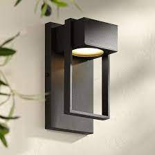 Pavel 9 1 2 High Textured Black Led Outdoor Wall Light 42f29 Lamps Plus Led Outdoor Wall Lights Wall Lights Outdoor Wall Lighting
