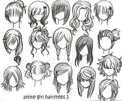 Cara Menggambar Manga Hair Sketsa Gambar Lukisan Wajah