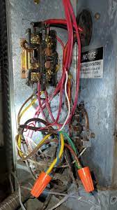The white wire of the cable should be remarked a different color to indicate it's not being used as a neutral wire. Air Conditioner Locating C Wire On Old Unit Home Improvement Stack Exchange