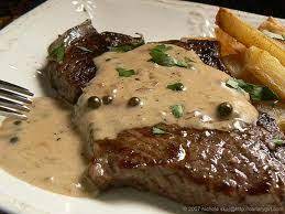 Steak With Creamy Peppercorn Sauce Recipe Recipes Beef Recipes Food