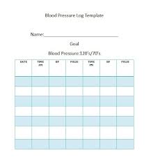 30 Printable Blood Pressure Log Templates Template Lab