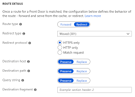 Azure Front Door Url Redirect Microsoft Docs
