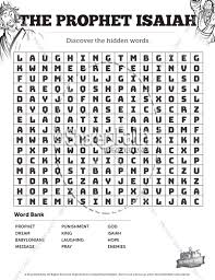Word search for all bible lessons including christmas, easter, people of the bible, jonah, moses and more! The Prophet Isaiah Word Search Puzzles Bible Word Search Puzzles