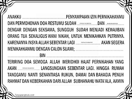 Sebelumnya tyas mohon maaf, bila banyak kesalahan dan kekhilafan, baik yang sengaja maupun enggak disengaja, ujar tyas. Lentera Sakinah Kalimat Izin Calon Pengantin Wanita