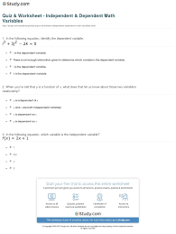 Independent And Dependent Variables Math Worksheets Writing Linear Equations Math Worksheets Dependent And Independent Variables
