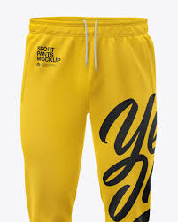 Download Men S Sport Pants Mockup In Apparel Mockups On Yellow Images Object Mockups