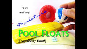 Working Diy Dollhouse Miniature Pool Or Beach Floats, Beach Towel, And Flip  Flops - Youtube