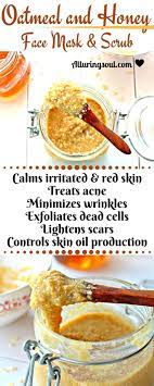 Oatmeal And Honey Face Mask And Scrub Will Help To Exfoliate Dead Cell Minimizes Wrin Haferflocken Gesichtsmaske Gesichtspeeling Gesichtspeeling Selbstgemacht