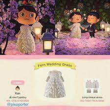 30 Dazzling Dress Designs For Animal Crossing New Horizons In 2021 Animal Crossing Animal Crossing Qr Fern Wedding