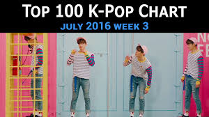 Top 100 Kpop Songs Chart July 2016 Week 3 Dj Digital