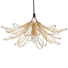 Suspension En Metal Dore Iberis Suspension Metal Meuble De Style Maison Du Monde