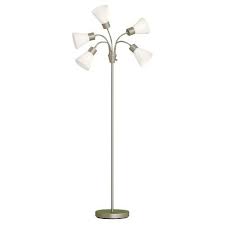 5 Head Floor Lamp Room Essentials Floor Lamp Floor Lamp White Shade Lamp
