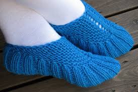 Red hot double sole slippers. Easy Slipper Knitting Patterns In The Loop Knitting