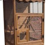 New 70” Large Outdoor Bird Aviary Weatherproof Wooden Indoor Bird Cage Easy  Pull Out Clean Tray Asphalt Roof for Finches Doves Parrots Parakeets ...