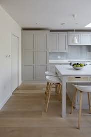 Claygate Handleless Painted Shaker Kitchen Grey Shaker Kitchen Kitchen Cupboard Colours Handleless Kitchen Cabinets