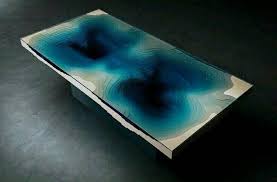 Custom Order For Zoe Lagoon Table Marble Resin Table Model For Referance In 2020 Dining Table Resin Table Design Milk