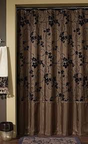 Glamorous Rich Brown Shower Curtain Brown Shower Curtain Curtains Black Shower Curtains