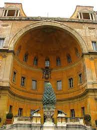 Pigna Fountain Vatican Museums Vatican Architecture Drawing