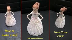 I have made a dress for barbie doll. How To Make A Doll From Tissue Paper Diy Paper Doll Doll Clothes Youtube
