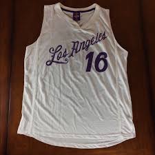 A uniform is not just a uniform. La Lakers Shirts La Lakers White Purple Jersey Tank Number 6 Poshmark