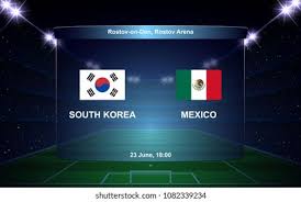 South korea in tokyo 2020: South Korea Vs Mexico Football Scoreboard Stock Vector Royalty Free 1082339234