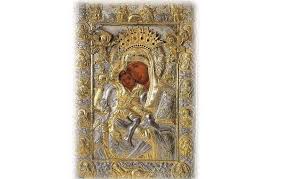 Βρες εικονα αξιον εστι στην κατηγορία εικόνες αγίων στην καλύτερη τιμή. Panhgyrizei Thn Eikona Ths Panagias A3ion Esti H Enoria Toy Agioy Iwannh Tyrnaboy Paidis Com