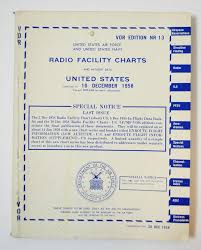 Details About 1958 Us Army Air Force Radio Facility Charts United States Vor Lt Col Decker Vtg