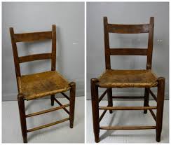Antique 1800s Rustic Primitive Ladderback Chair W Cowhide Seat 19th C American Cowhide Chair Ladder Back Chairs Chair