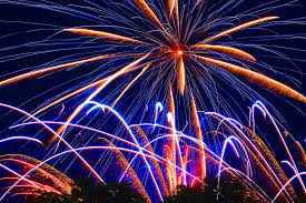 Déclenche un feu d'artifice dans le ciel qui éclate en étoiles rouges, blanches et bleues. D Ou Viennent Les Couleurs Des Feux D Artifice Couleur Science