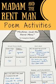 Madam And The Rent Man Digital Poem Activities Printable Digital In 2020 Poem Activities Teaching Poetry Poetry Activities