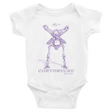 Baby Short Sleeve Bodysuit Black Sabbath Purple Contorture