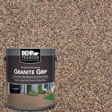 Behr Premium 1 Gal Tan Granite Grip Decorative Flat Interior Exterior Concrete Floor Coating
