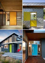 Modern house with yellow door. 7 Examples Of Colorful Front Doors That Brighten Up These Modern Homes